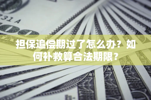 济南担保追偿期过了怎么办？如何补救算合法期限？